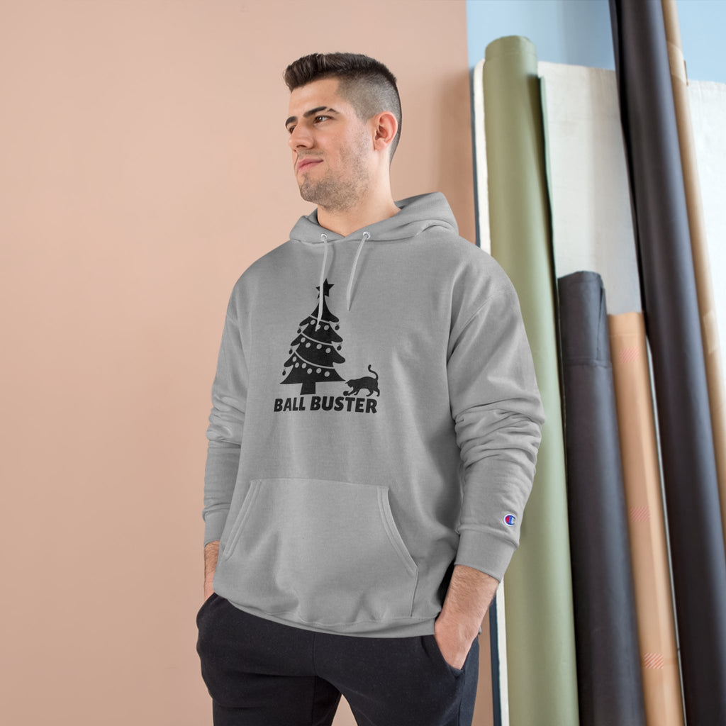 Sudadera con capucha de Campeón Revienta Bolas de Navidad