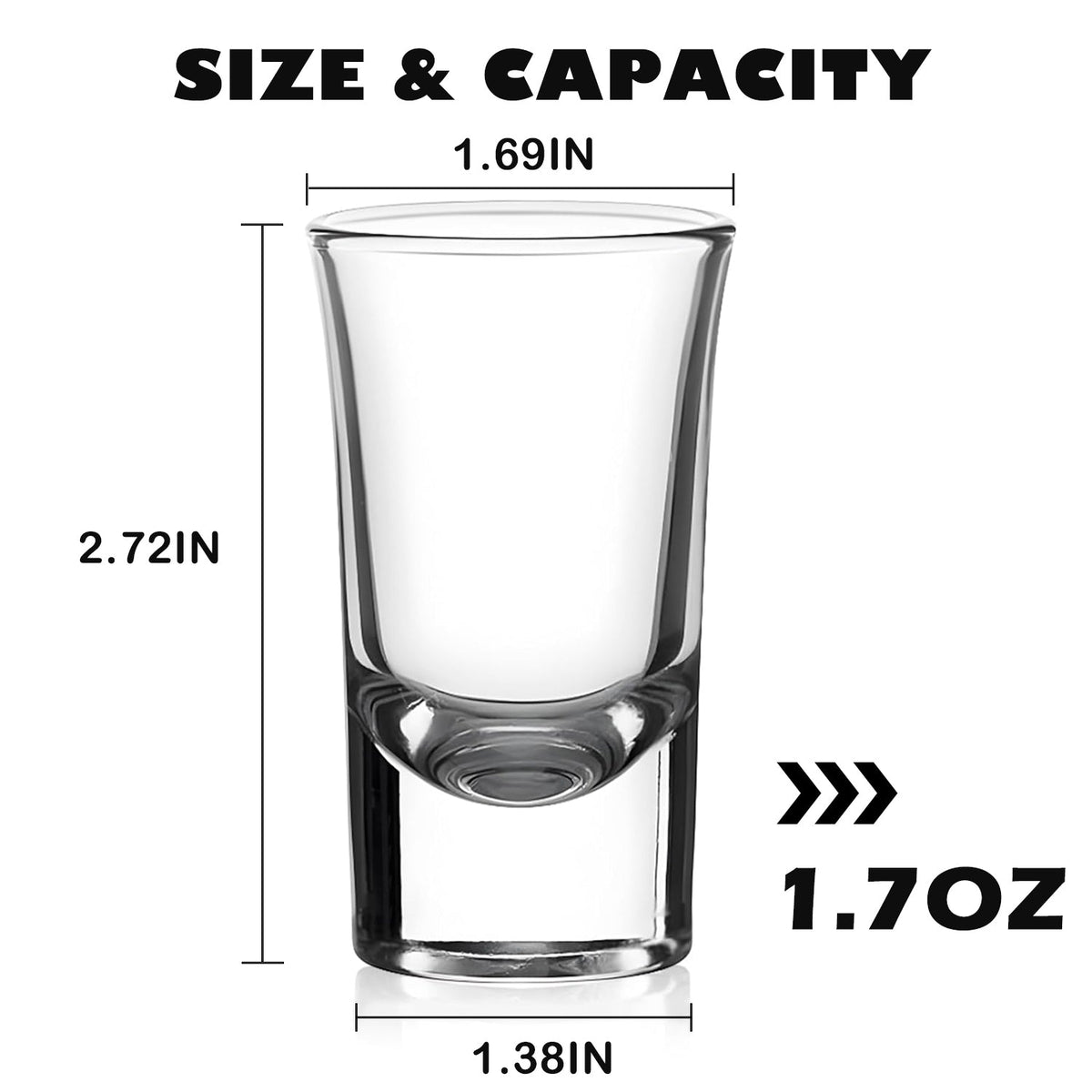Personalized Heavy Base Shot Glass Set 10 Pack