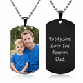 Collar de identificación de perro con foto personalizada