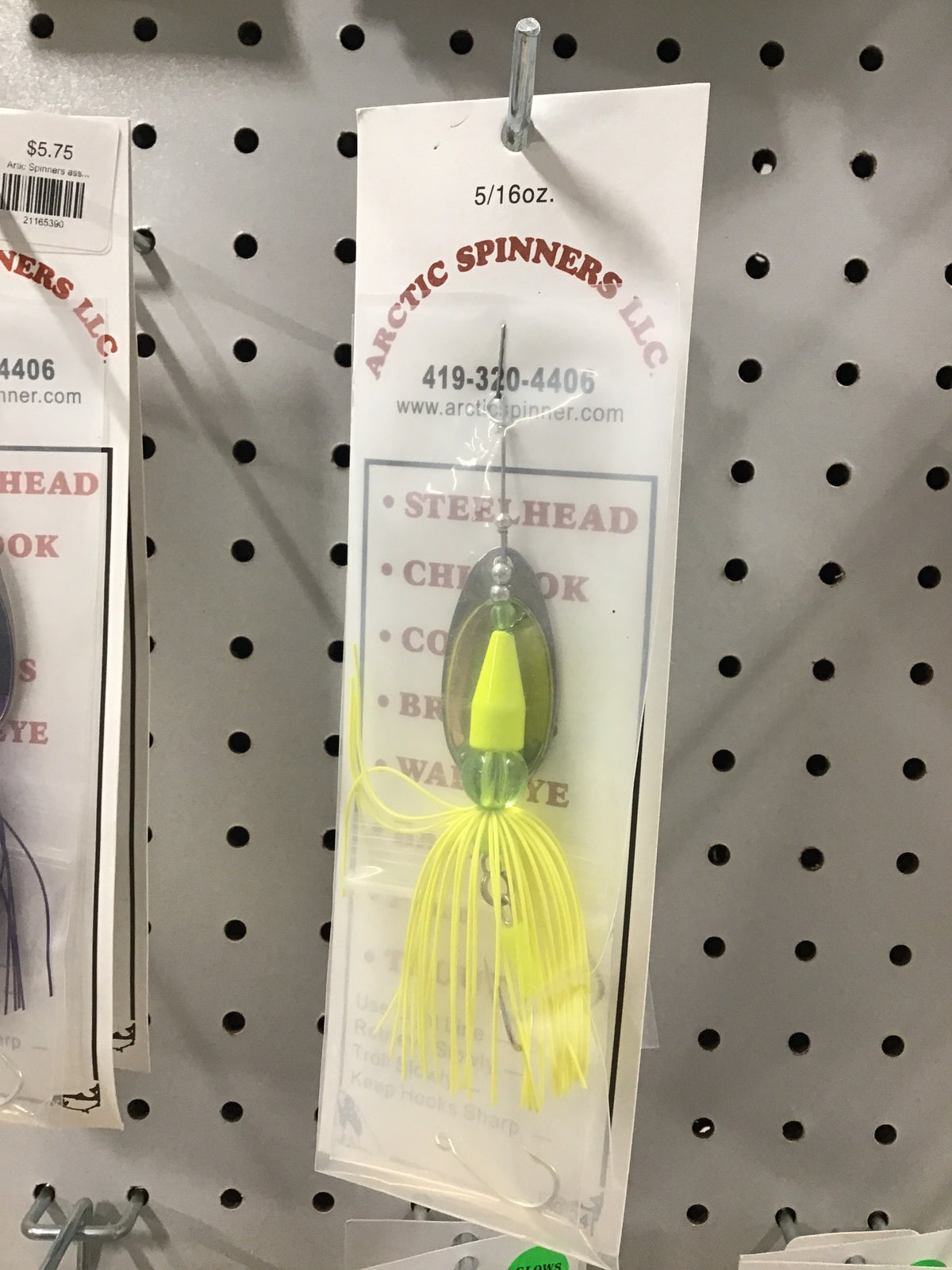 Arctic spinners-yellow(silver blade)