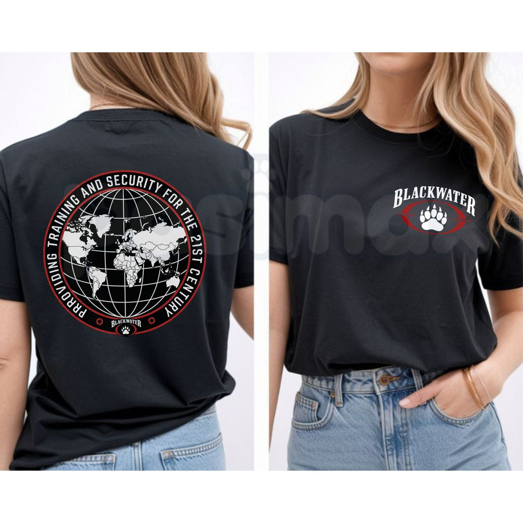 Blackwater Global Security taktisk t-shirt – Iron Tactical PMC militärentreprenör grafik t-shirt