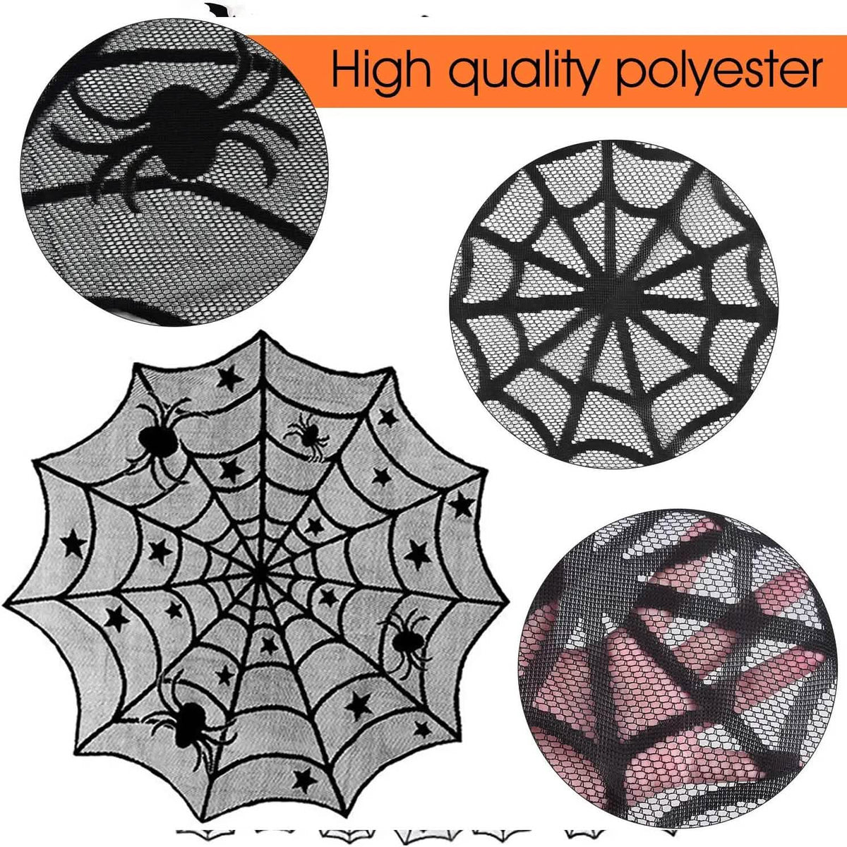 36 delar: Halloween-dekorationsset