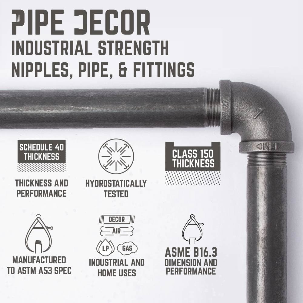 Väggkrok 4-pack från PIPE DECOR