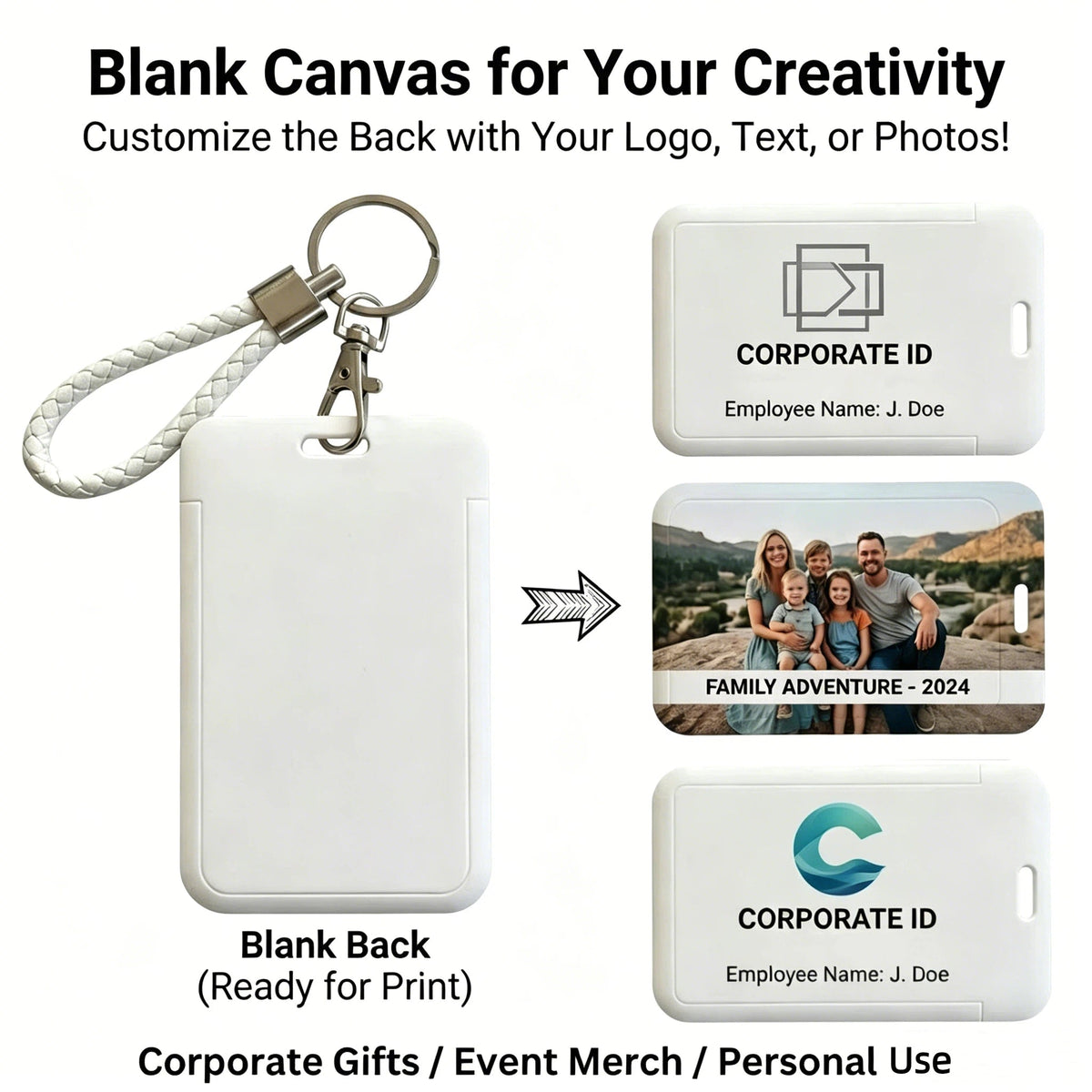 Porta gafete personalizado