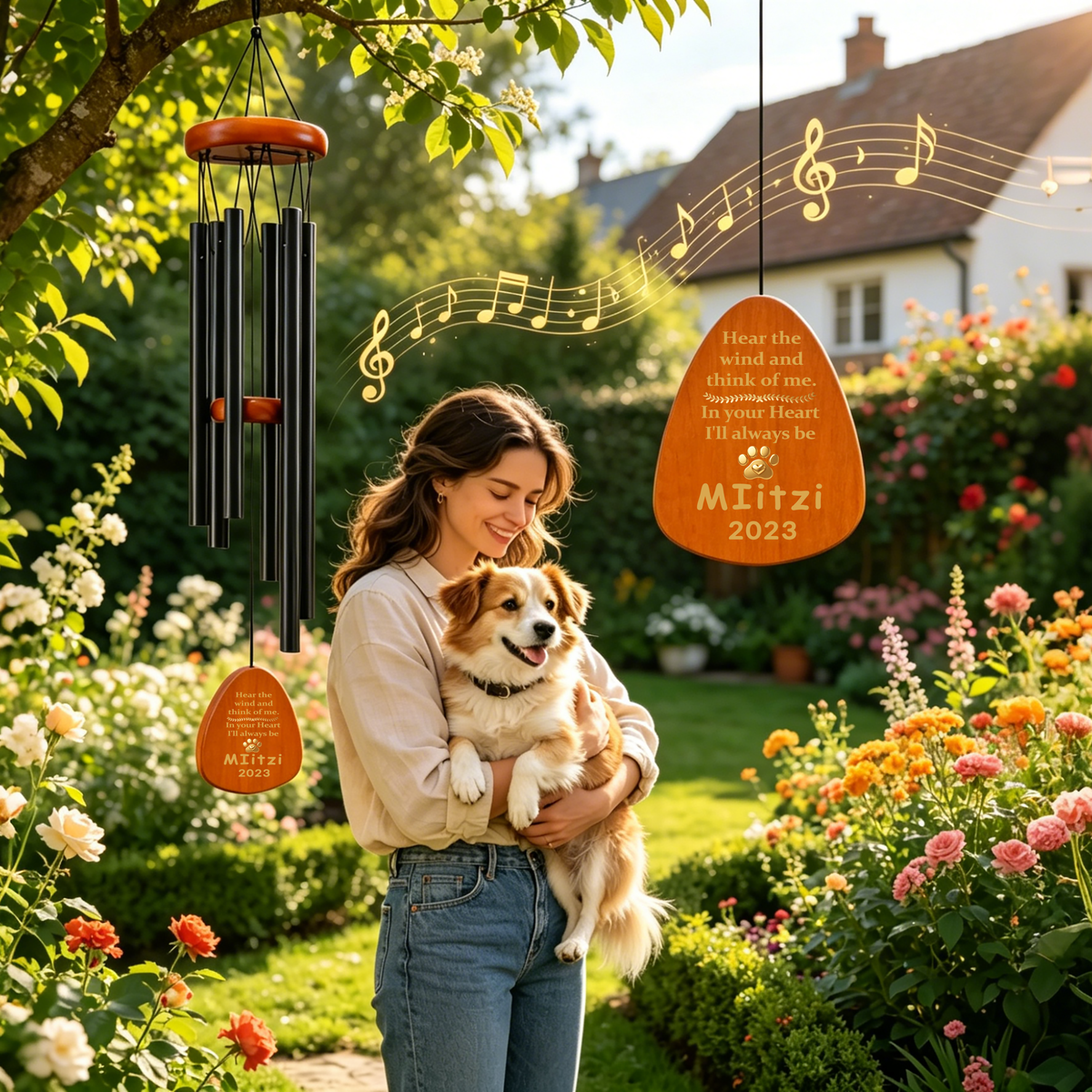 Custom Pet Memorial Wind Chime