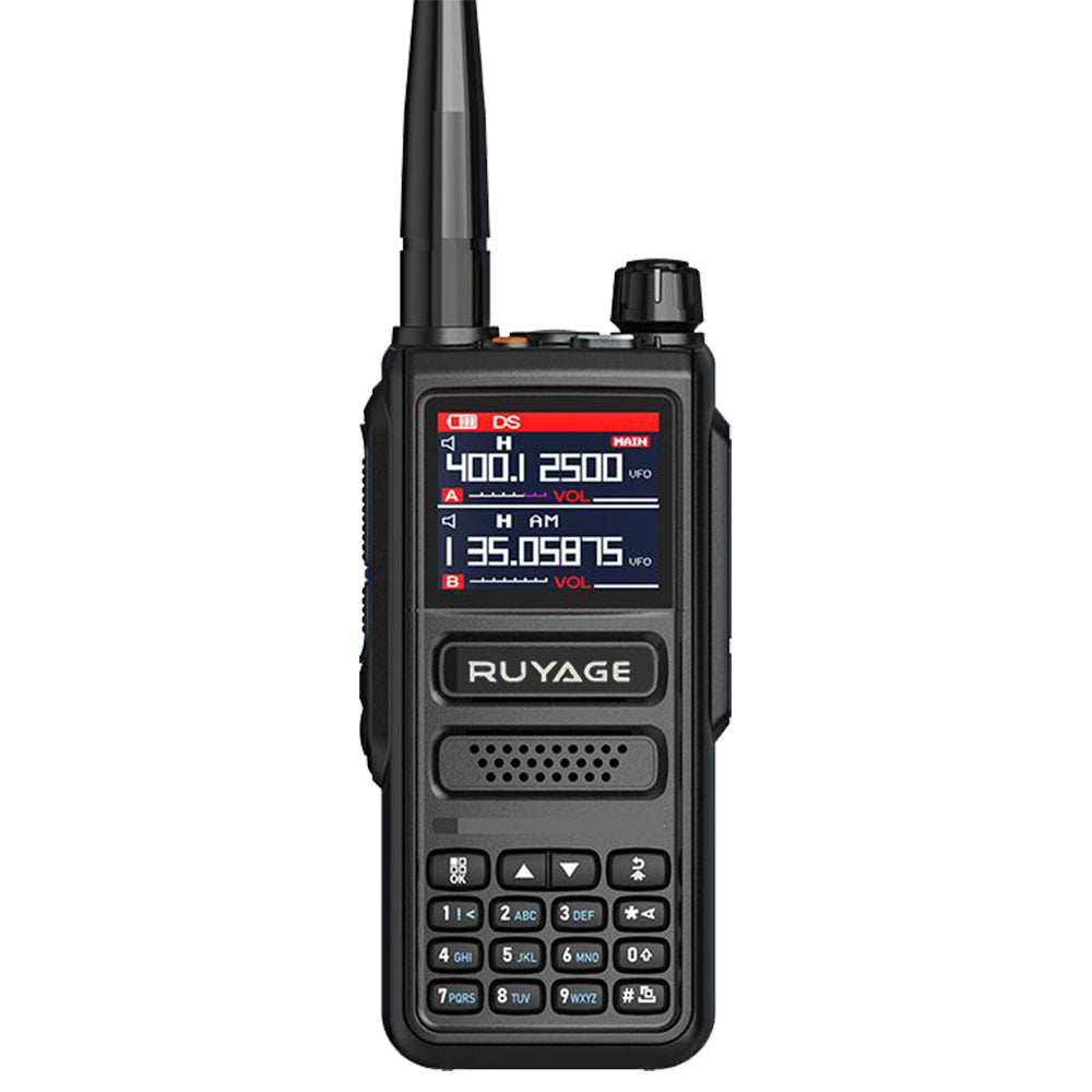 RUYAGE 10W High Power Two Way Radio Multi Band Walkie Talkie with NOAA Emergency Receiver, 2600mAh Battery
