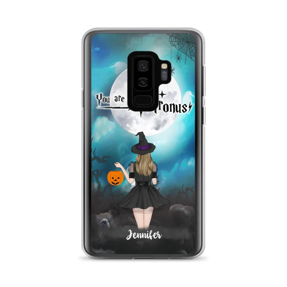 Specialanpassat Halloween-mobilfodral - Upp till 3 flickor och 2 katter - You Are My Patronus - Wicca-inredning/Pagan-inredning