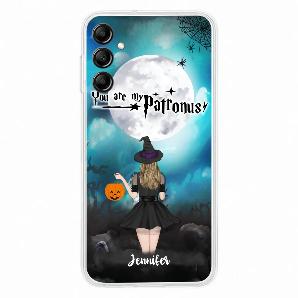 Specialanpassat Halloween-mobilfodral - Upp till 3 flickor och 2 katter - You Are My Patronus - Wicca-inredning/Pagan-inredning