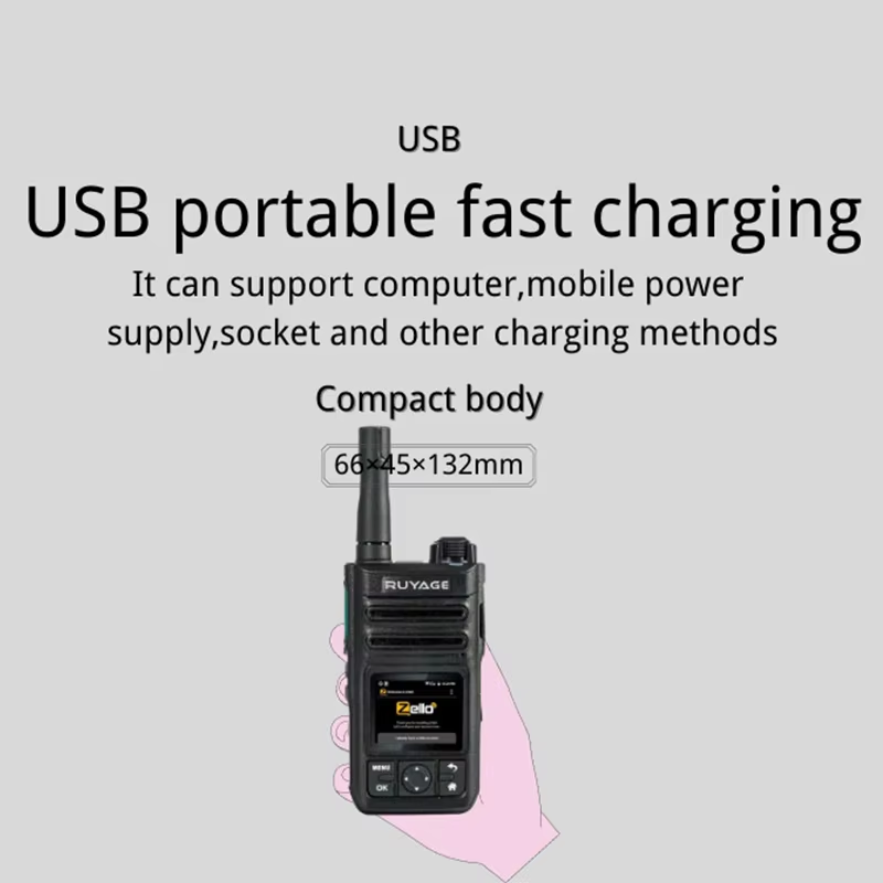 RUYAGE ZL60 Zello Walkie Talkie | WiFi Long Range PoC Radio