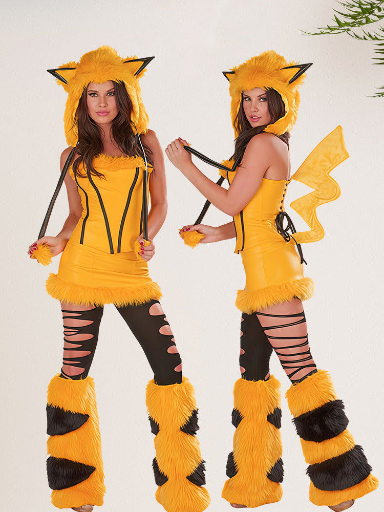 Halloweenfest Cosplaydräkt Rollspelsdjurkostym
