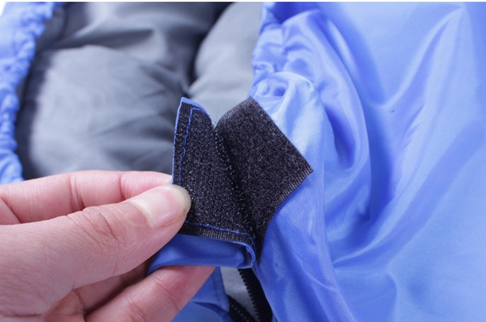 Saco de dormir portátil, ligero e impermeable para camping al aire libre y senderismo con capucha
