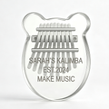 Kalimba de cristal con forma de oso, piano de pulgar - 8/17 teclas