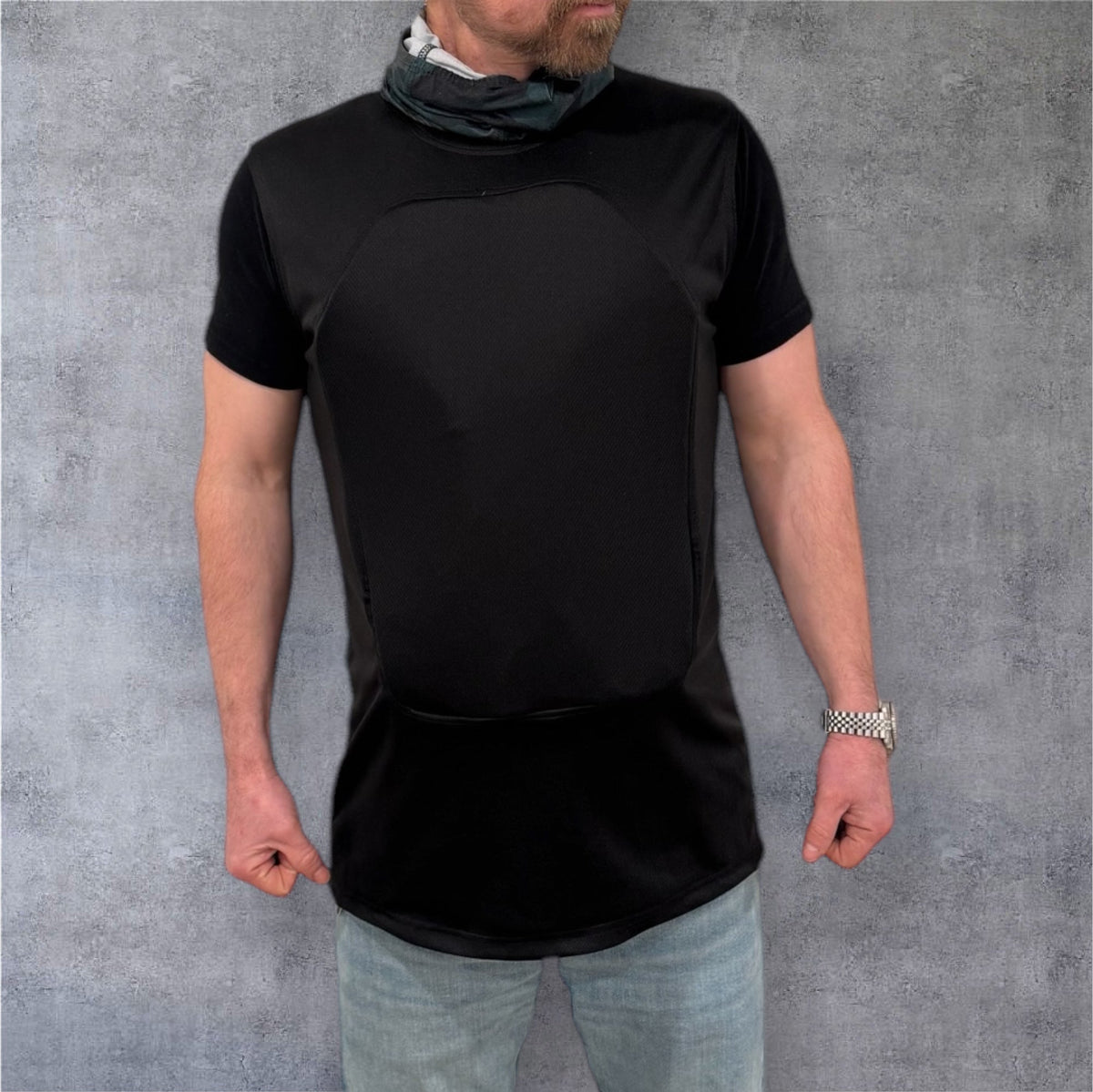 Camisa Balística 2.0 - Chaleco Balístico Blando Ocultable (Probado según NIJ Nivel IIIA .44 Mag) Totalmente Ajustable
