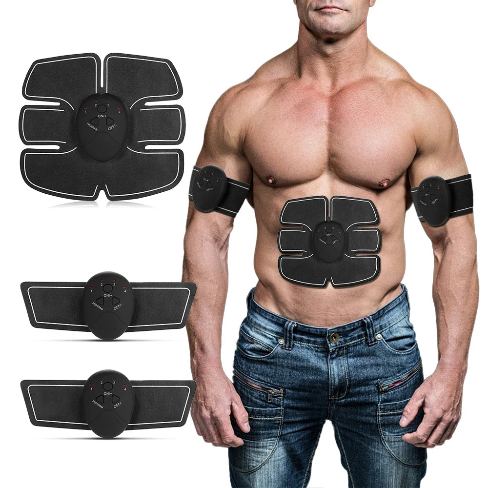 Magmuskeltränare Elektronisk Muskelträningsmaskin Fitness Toner Mage Ben Arm Träning Toning Redskap Träningsutrustning