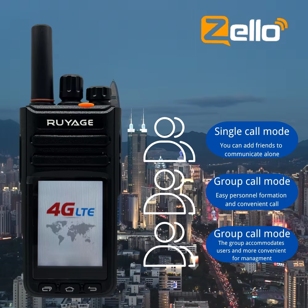 RUYAGE Zello Radio RY90 | 4G LTE Touch Screen PoC Walkie Talkie
