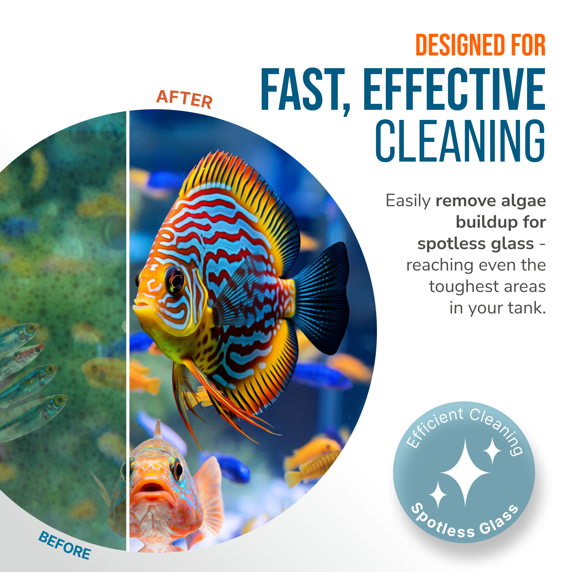 Flipper FLOAT 2 in 1 Magnetic Aquarium Algae Cleaner (Standard)