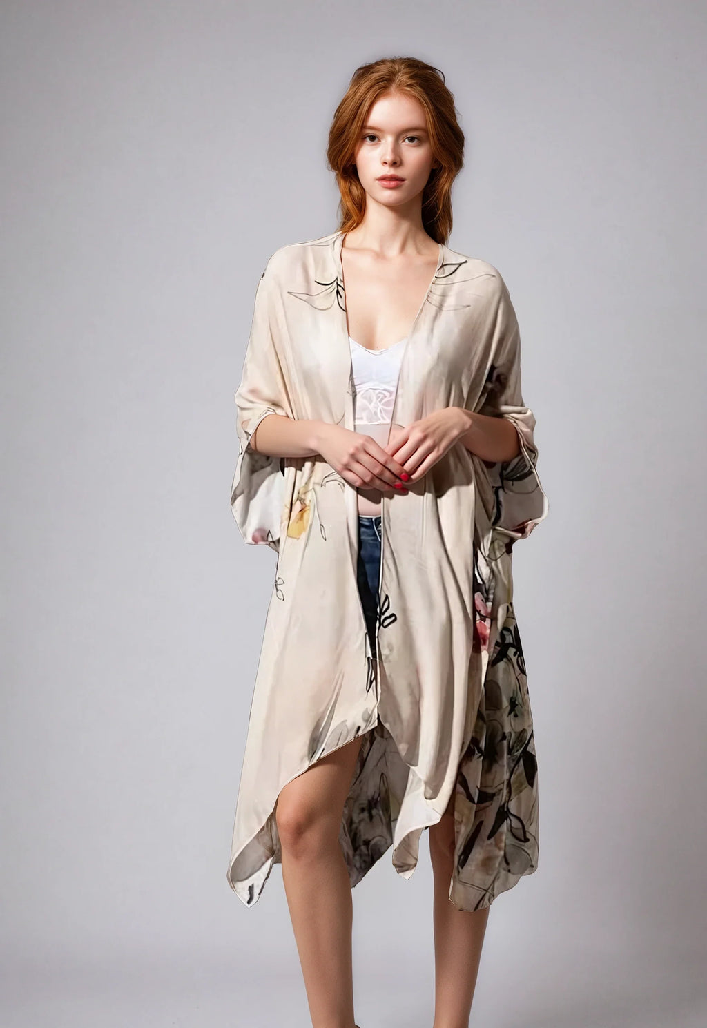 Kimono de serenidad floral