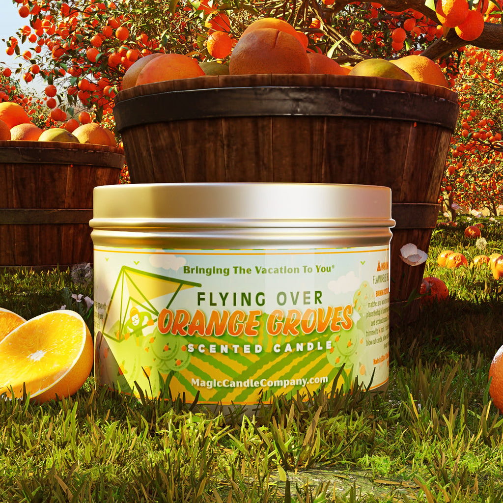 Flying Over Orange Groves®