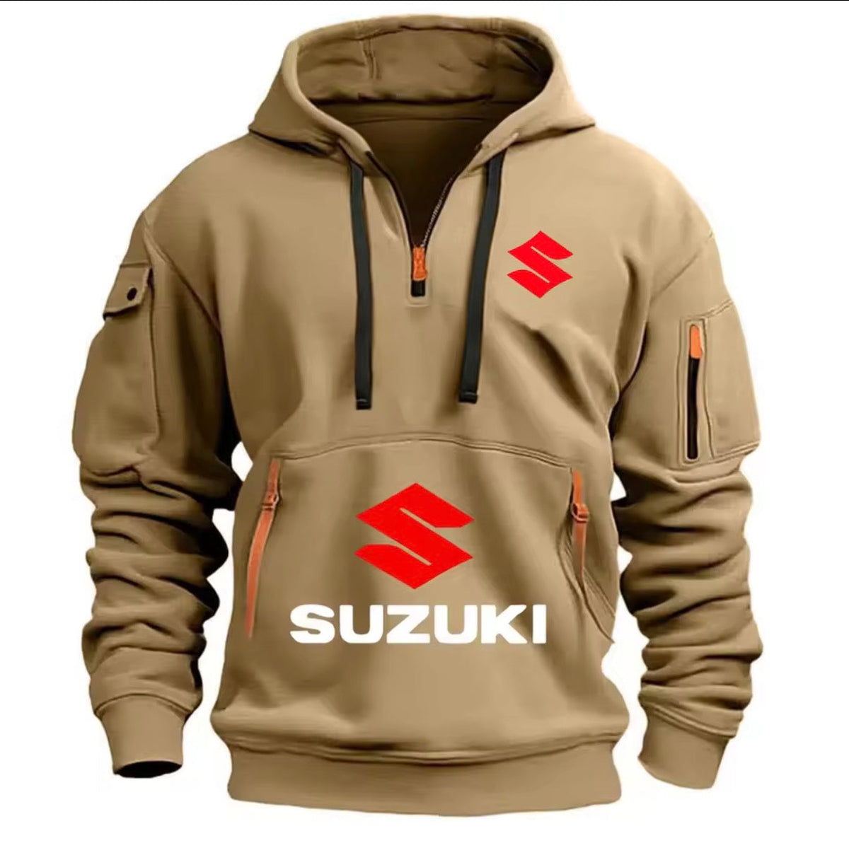Suzuki's new men's hoodie, casual outdoor sports hoodie and a warm motorcycle sweatshirt for autumn and winter