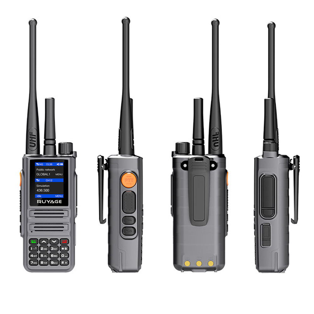 RUYAGE X30 Dual Mode PoC Radio 5W Two Way Radio | 4G LTE Push To Talk Walkie Talkie