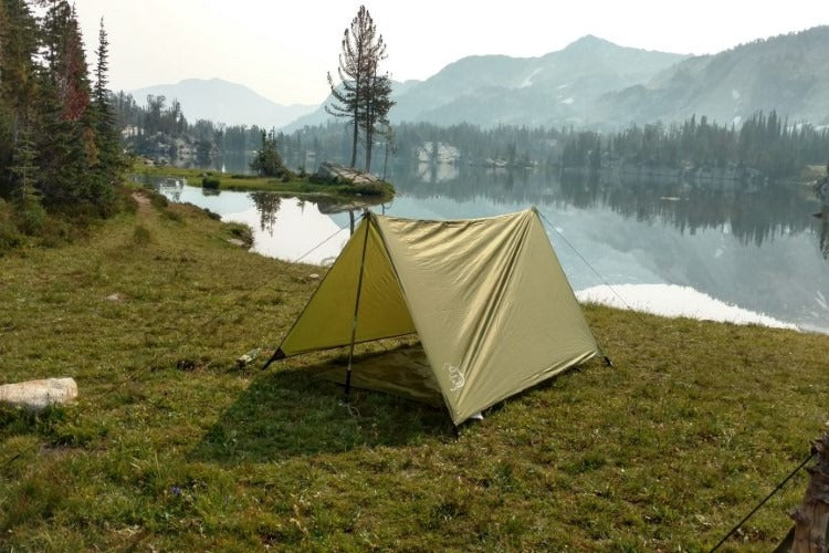 Trekker Shelter Tält 2 | Öppen Tarp Tält | Vandringsstav Tarp Tält