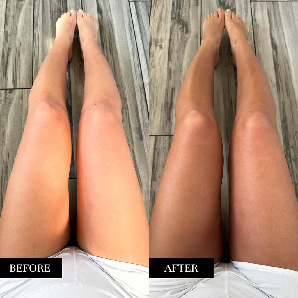 Mousse autobronceador de aclarado rápido – Espuma batida bronce oscuro neutro
