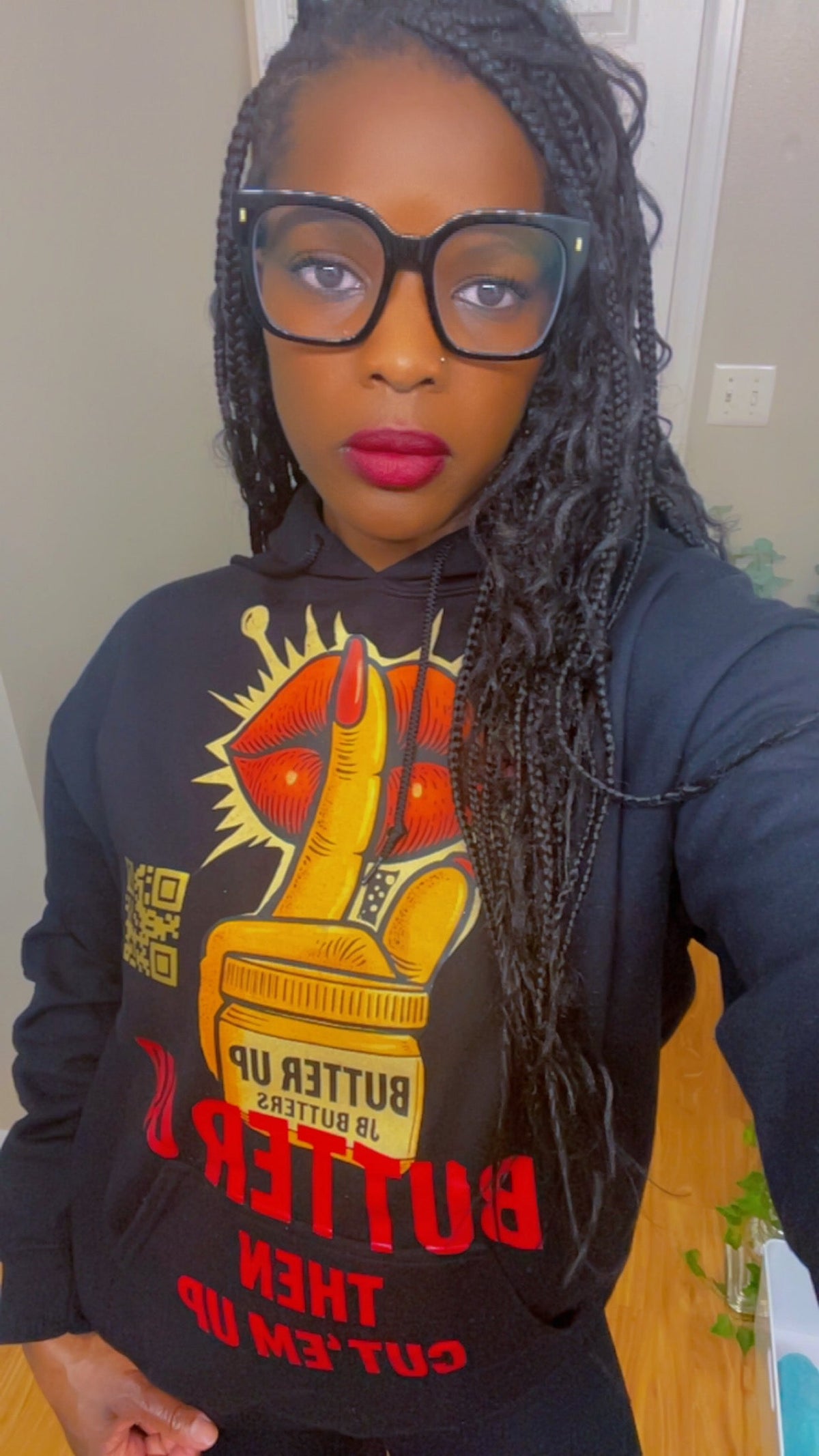 BUTTER UP LIPS Champion Hoodie