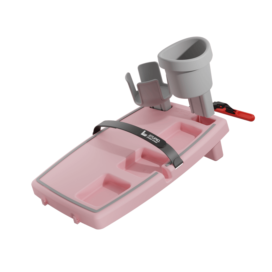 Car Tray Cup Holder Bundle – XL Vehicle Drink Organizer