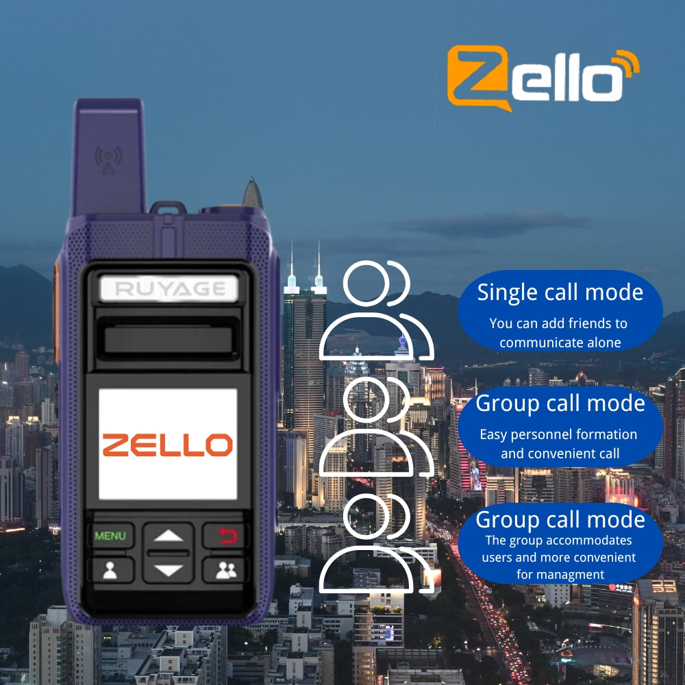 RUYAGE RY70 Zello Walkie Talkie | WiFi PoC Radio