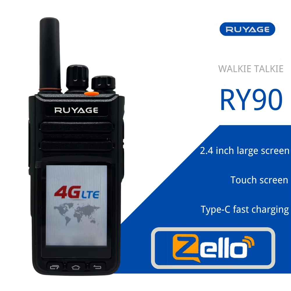 RUYAGE Zello Radio RY90 | 4G LTE Touch Screen PoC Walkie Talkie