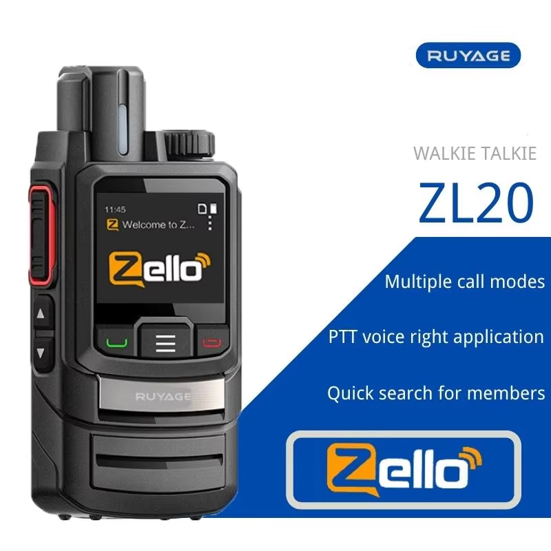 RUYAGE WiFi Zello Walkie Talkie | 6500mAh Long Range PoC Radio