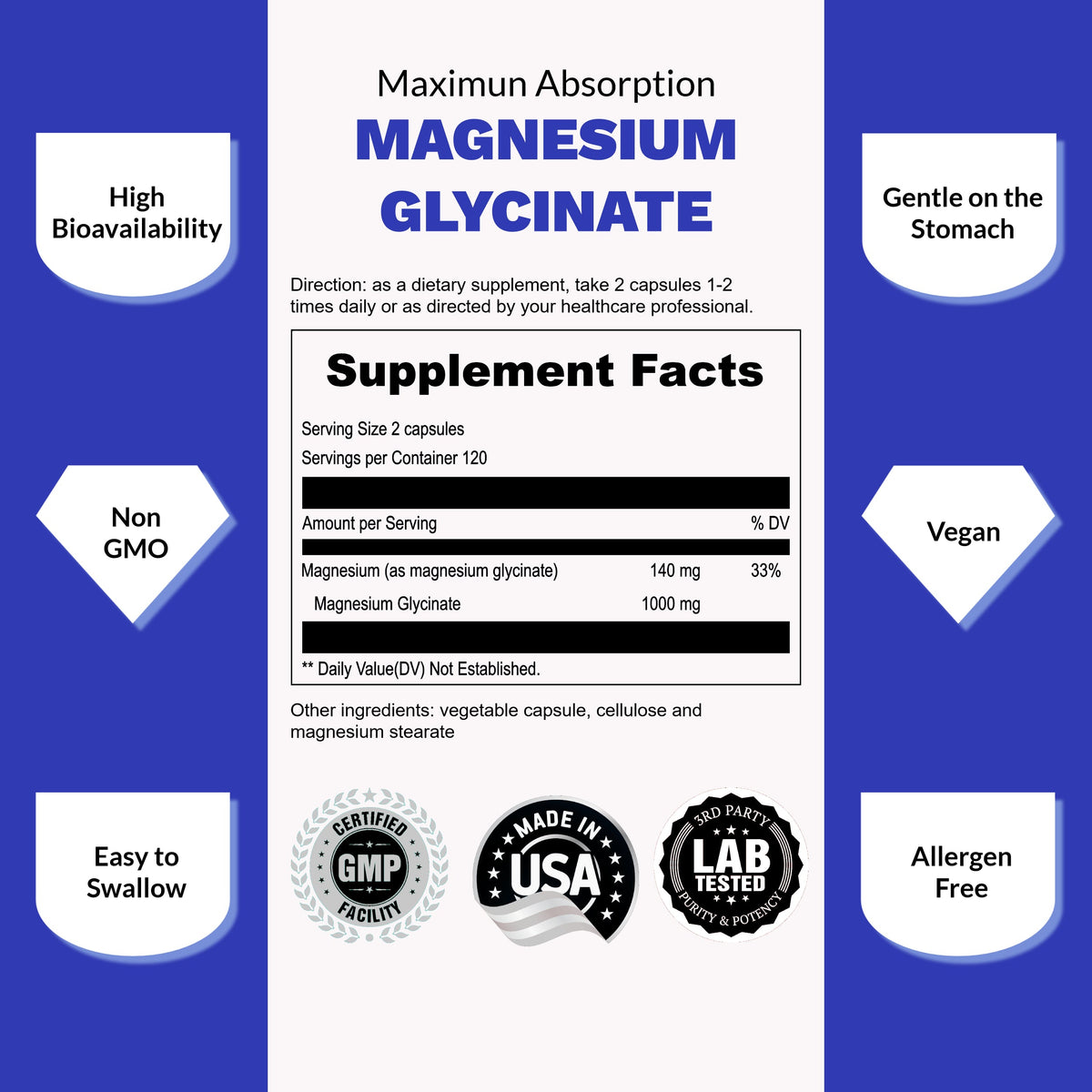 MAGNESIUMGLYCINAT 500 MG
