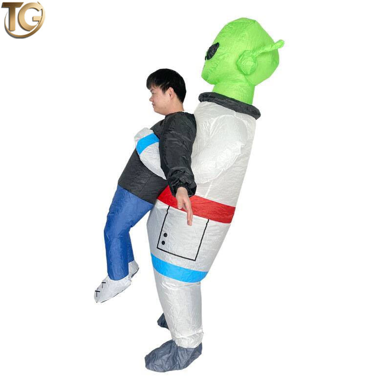 Amazon Cross-Border Best-Selling New Alien Inflatable Suit Halloween Performance Makeup Props Costume Inflatable Clothes