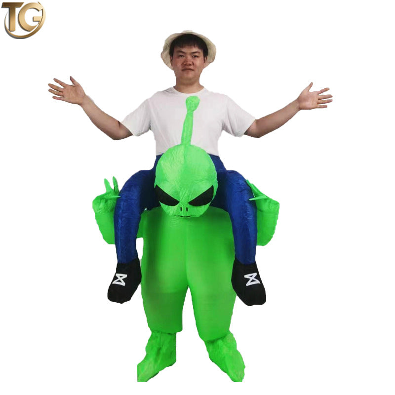 Amazon Cross-Border Best-Selling New Alien Inflatable Suit Halloween Performance Makeup Props Costume Inflatable Clothes