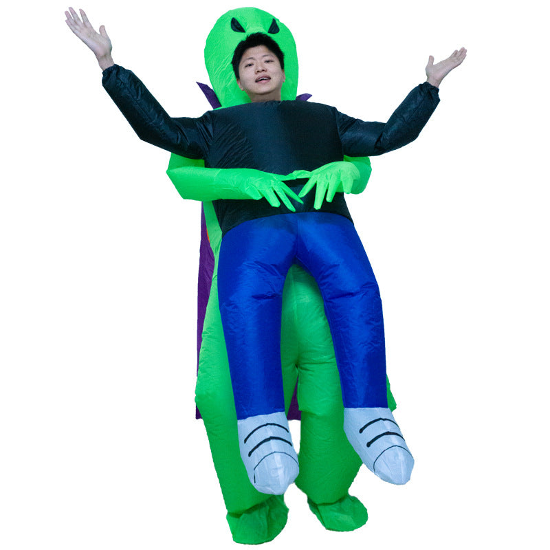 Amazon Cross-Border Best-Selling New Alien Inflatable Suit Halloween Performance Makeup Props Costume Inflatable Clothes