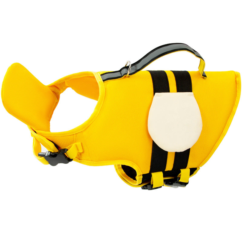 Traje de baño para perros pequeños y medianos, chaleco salvavidas para perros pequeños con diseño de abeja, traje de flotación para mascotas