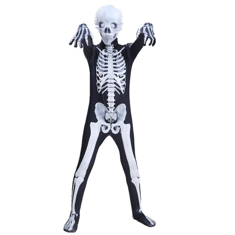 cross-border halloween children's costume cos horror costume jumpsuit zombie costume performance costume props performance costume