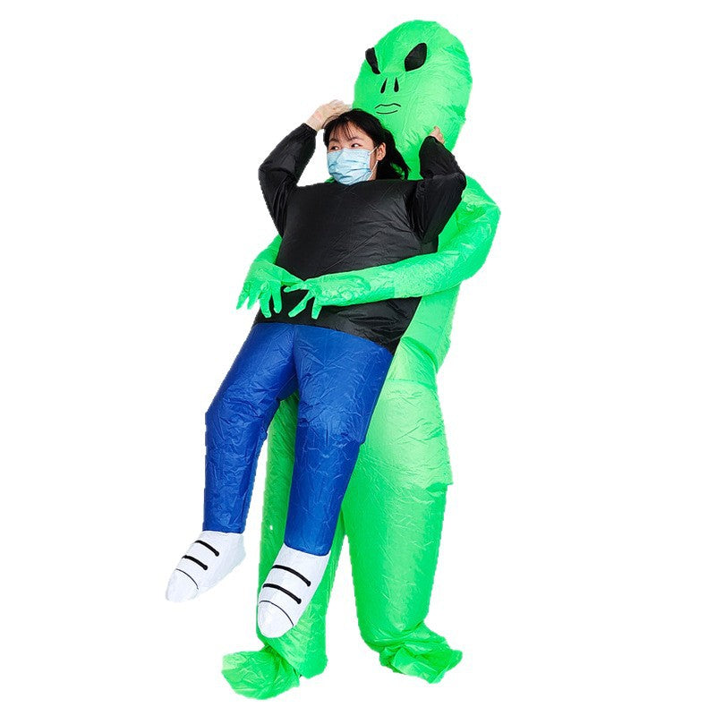 Amazon Cross-Border Best-Selling New Alien Inflatable Suit Halloween Performance Makeup Props Costume Inflatable Clothes