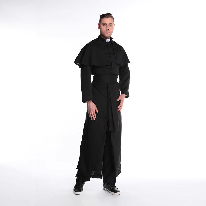 New Halloween Masquerade Godfather Priest Godfather Couple Virgin Mary Nun Costume Stage Costume