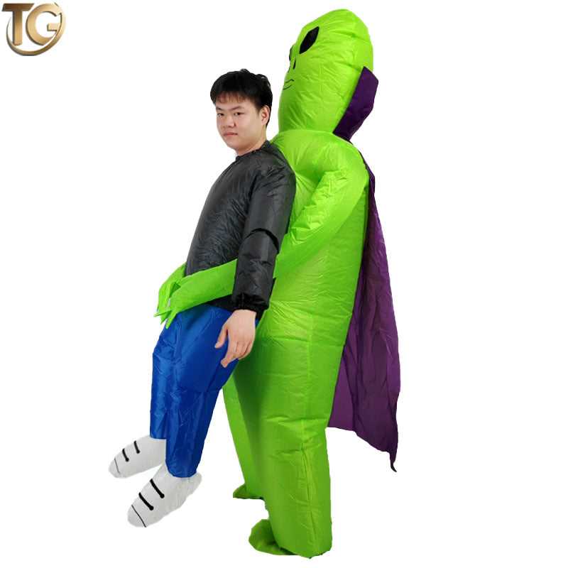 Amazon Cross-Border Best-Selling New Alien Inflatable Suit Halloween Performance Makeup Props Costume Inflatable Clothes