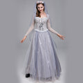 Foreign Trade Halloween Horror Gray Skeleton Ghost Bride Dress Ghost Zombie Costume for Masquerade Performance