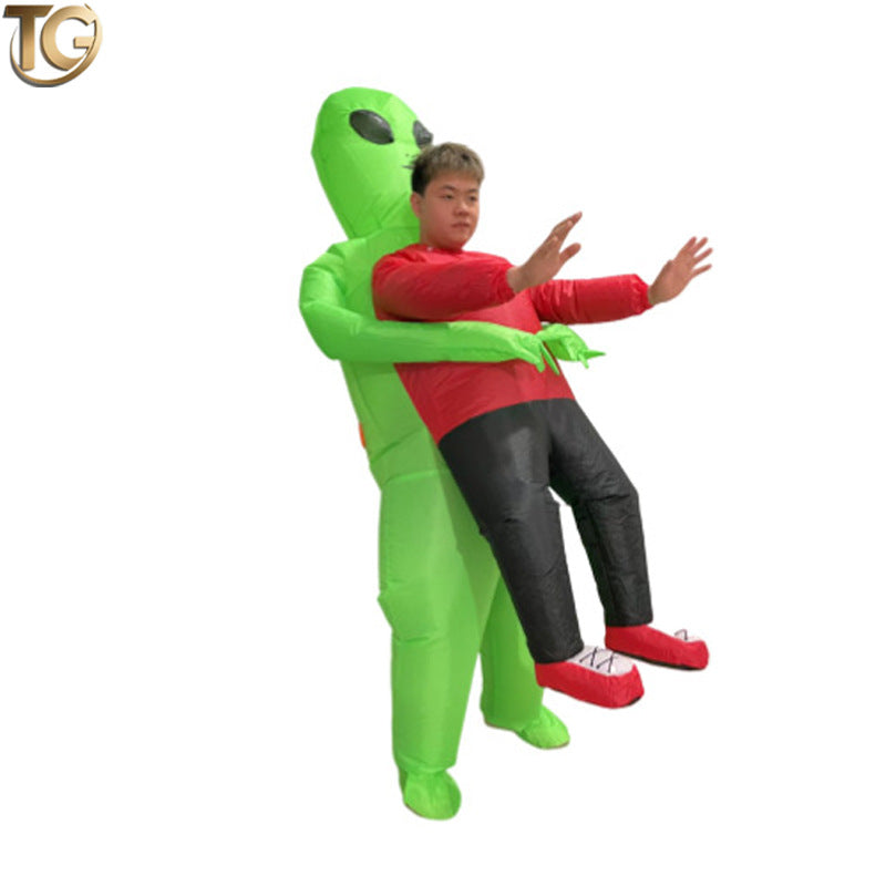 Amazon Cross-Border Best-Selling New Alien Inflatable Suit Halloween Performance Makeup Props Costume Inflatable Clothes