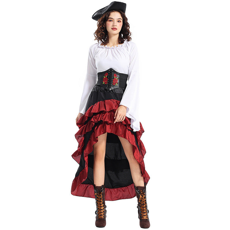 Halloweenkostym piratdrottning