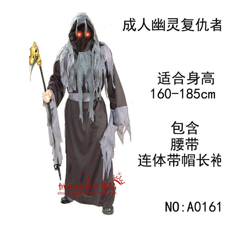 A0161 Prom Dress Performance Horror Ghost Festival Pirate Zombie Avenger Grim Reaper Ghost Clothes Zombie Performance Costume