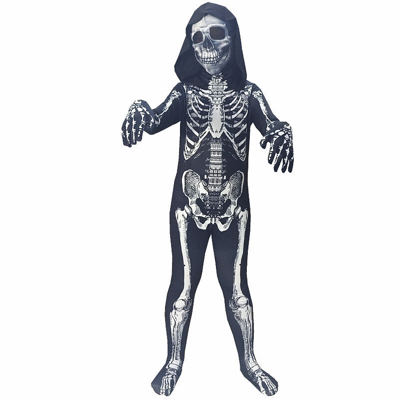 cross-border halloween children's costume cos horror costume jumpsuit zombie costume performance costume props performance costume