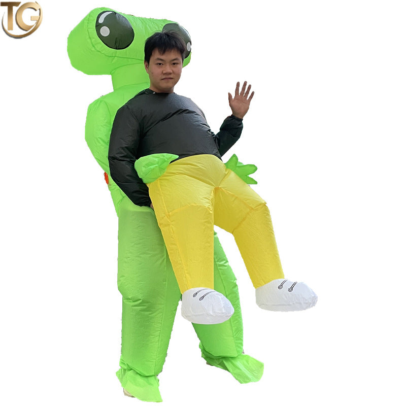 Amazon Cross-Border Best-Selling New Alien Inflatable Suit Halloween Performance Makeup Props Costume Inflatable Clothes