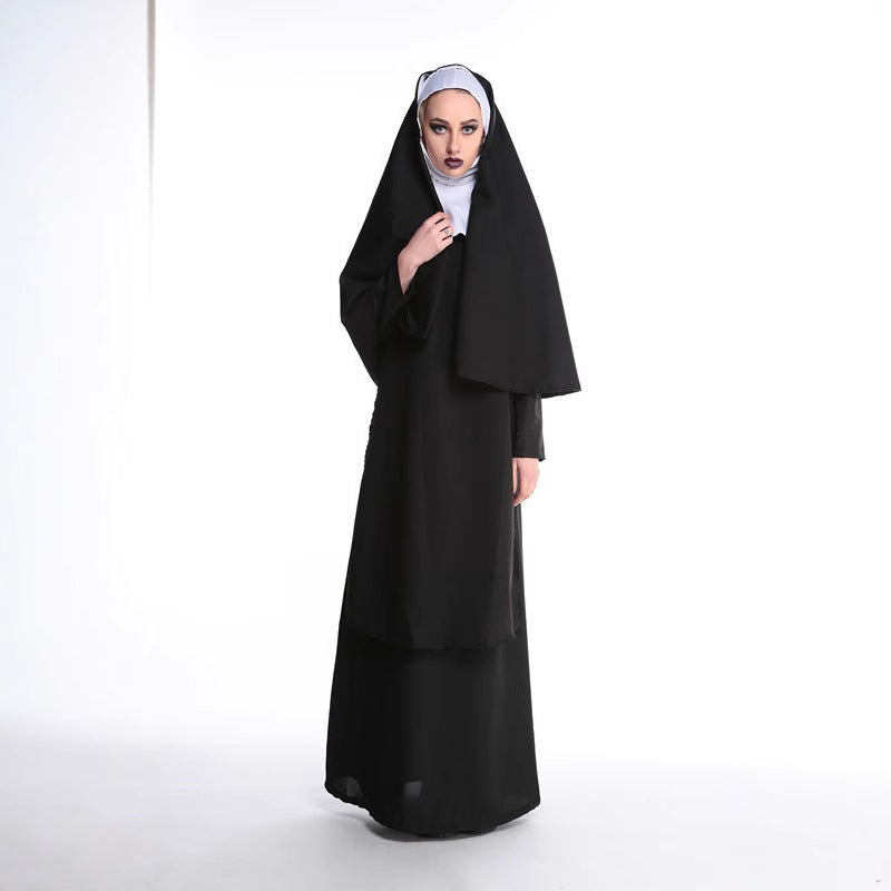 New Halloween Masquerade Godfather Priest Godfather Couple Virgin Mary Nun Costume Stage Costume