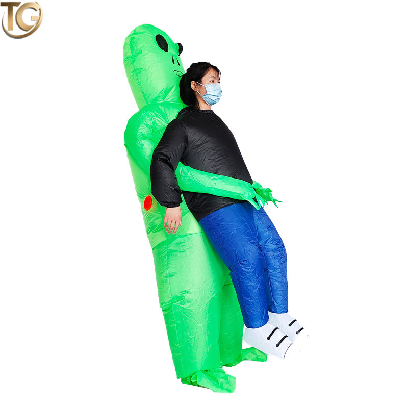 Amazon Cross-Border Best-Selling New Alien Inflatable Suit Halloween Performance Makeup Props Costume Inflatable Clothes