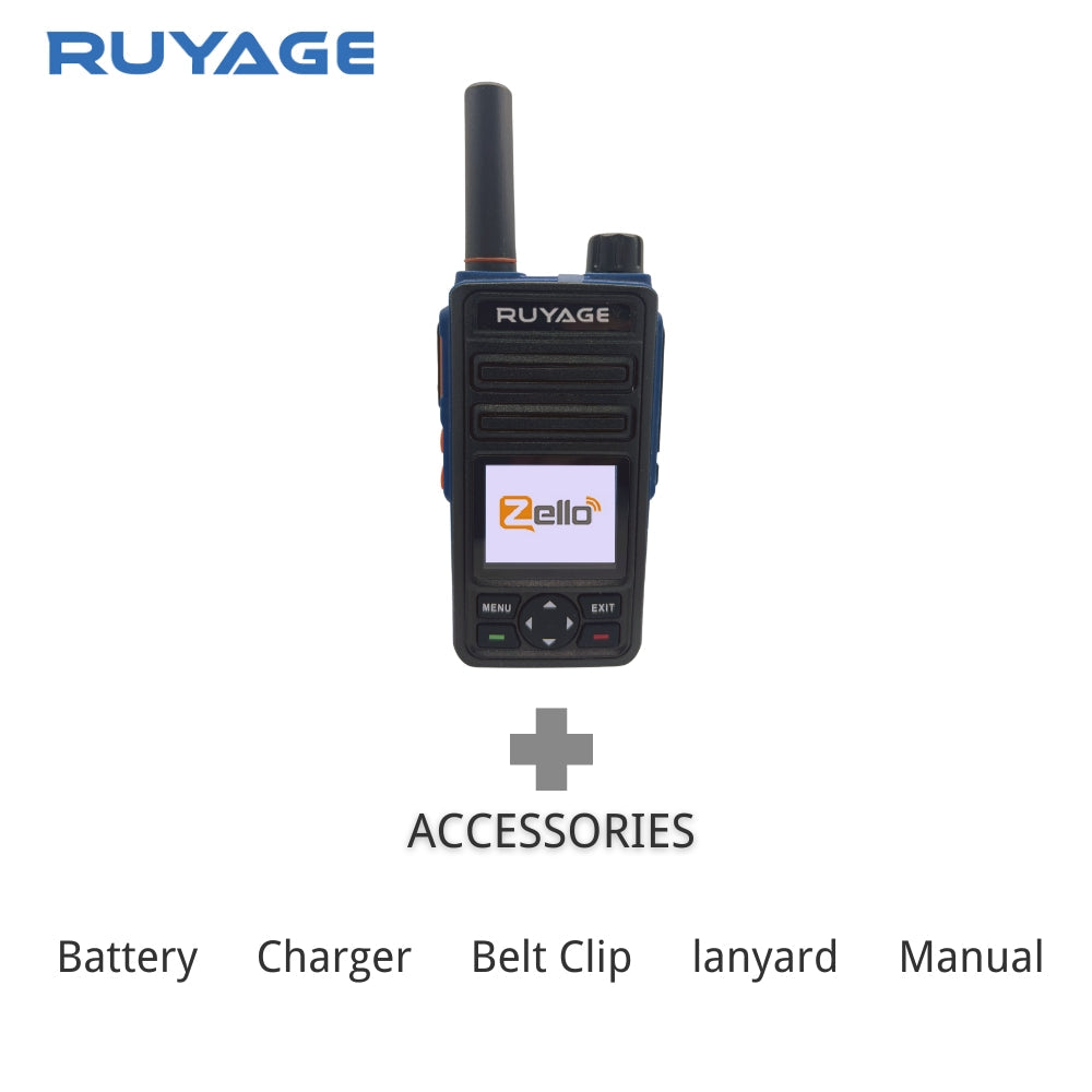 RUYAGE RY58 Zello Walkie Talkie | 5200mAh WiFi PoC Radio