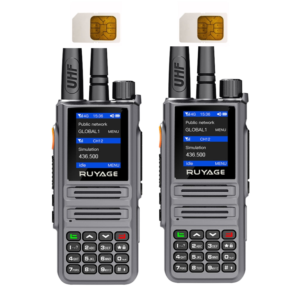 RUYAGE X30 Dual Mode PoC Radio 5W Two Way Radio | 4G LTE Push To Talk Walkie Talkie